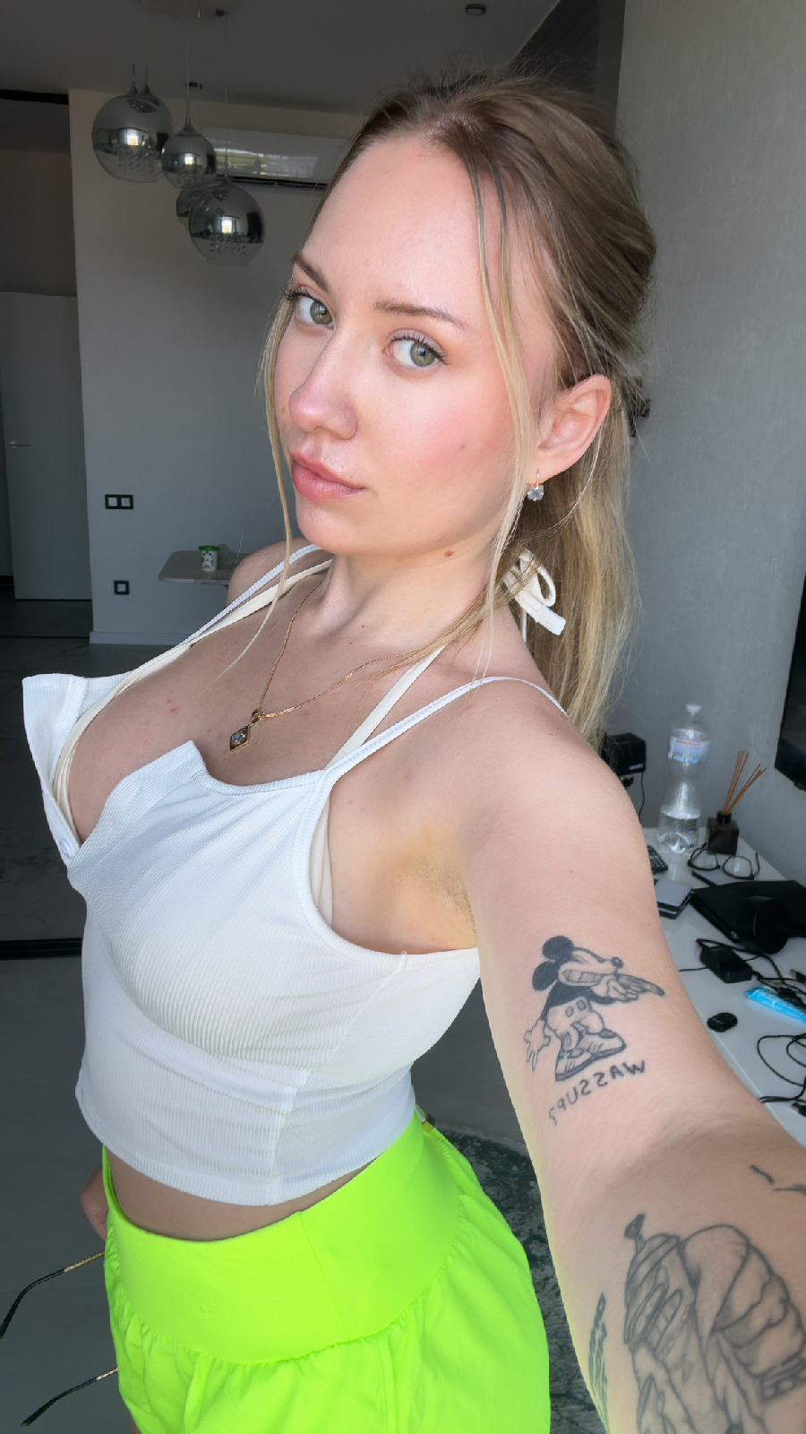 KateV in her underwear in Monrovia