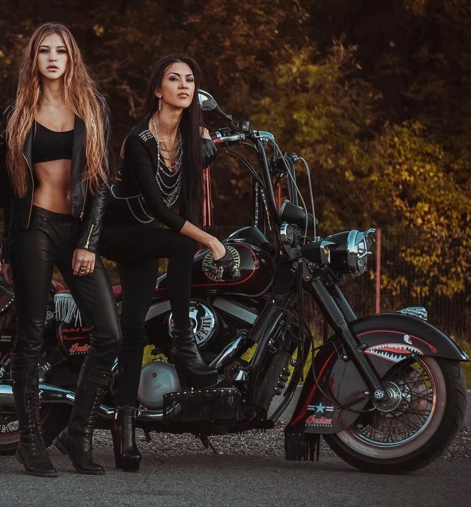 Beautiful girls and bikes in Monrovia