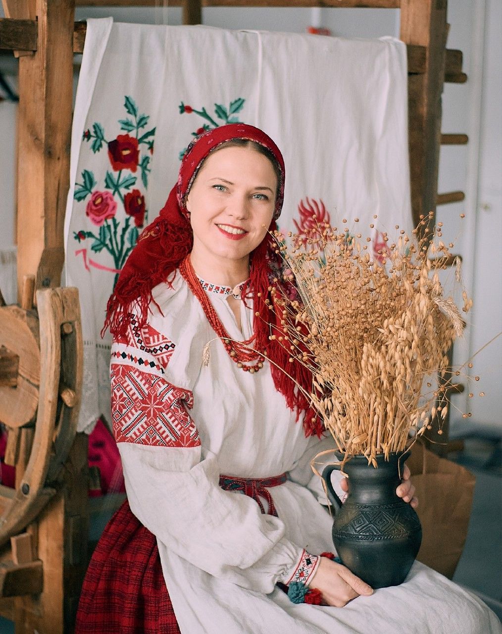 Women in Slavic costumes in Monrovia