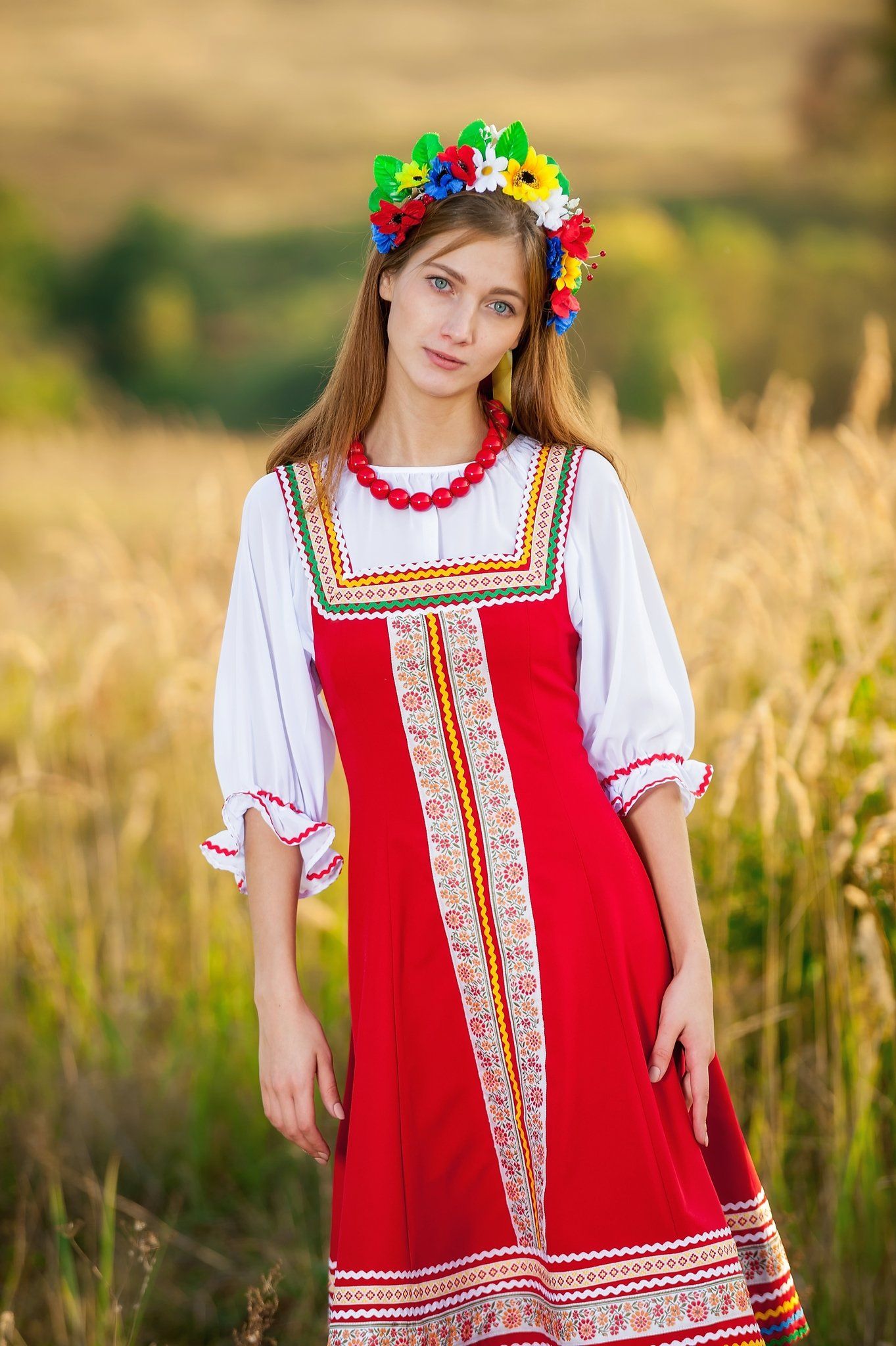 Women in Slavic costumes in Monrovia