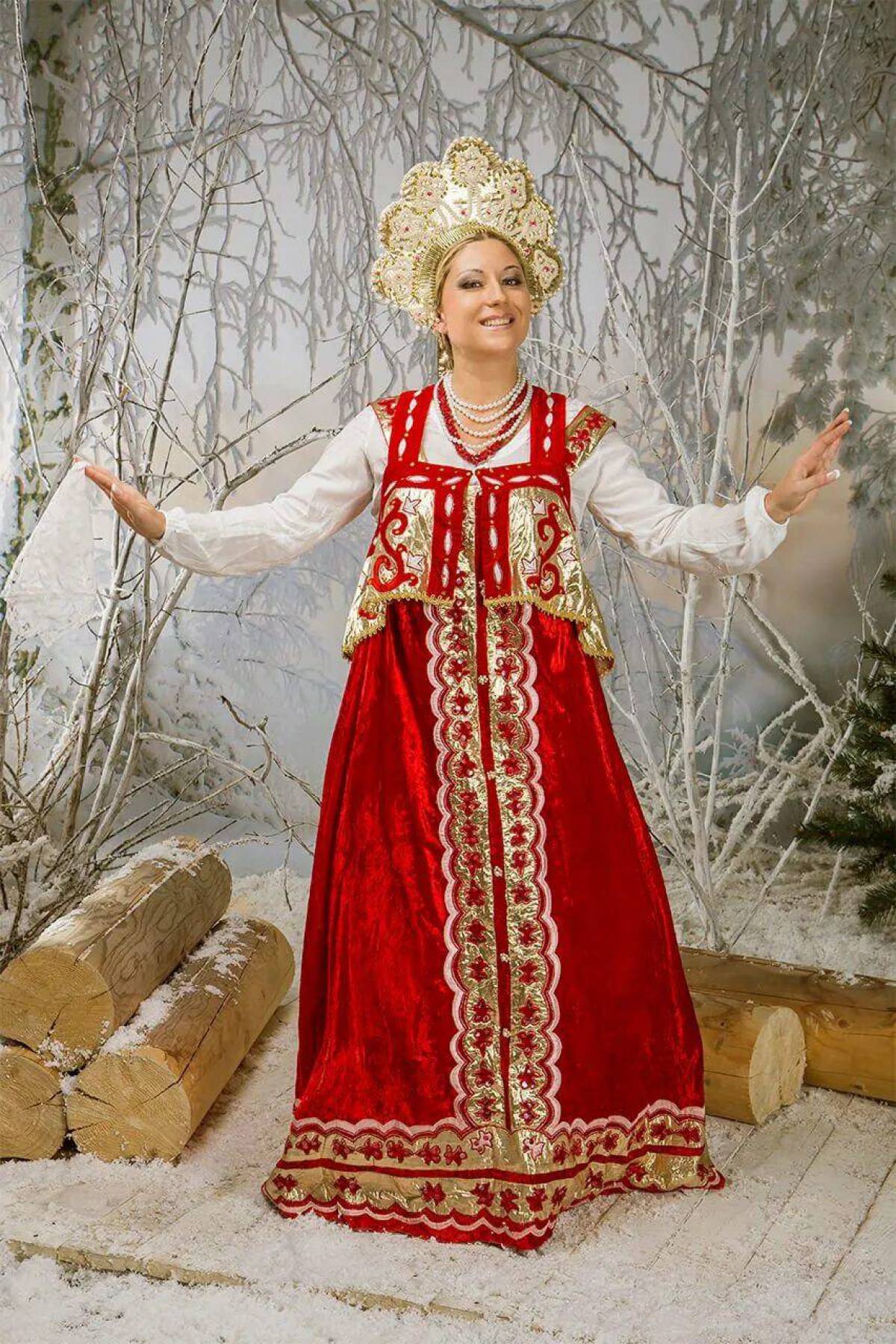 Girls in Slavic costumes in Monrovia