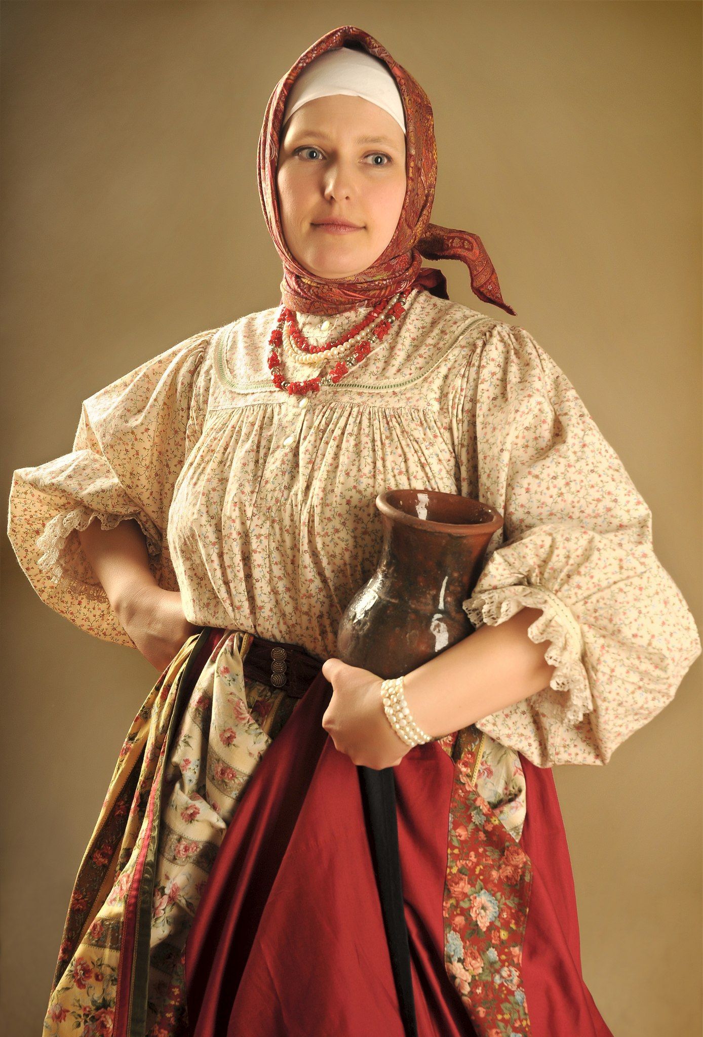 Girls in Slavic costumes in Monrovia