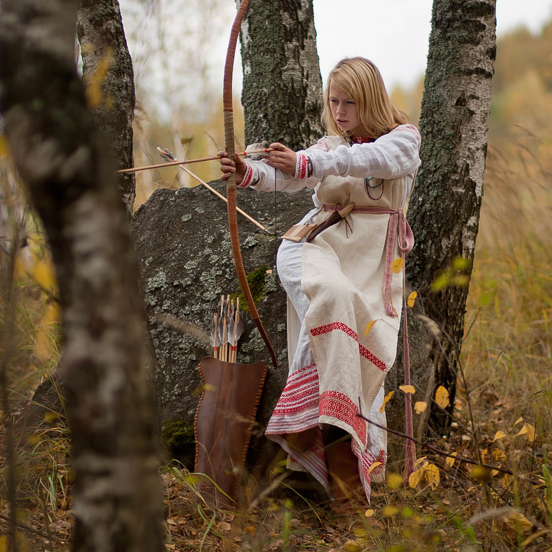 Sexy photo Girls in Slavic costumes in Monrovia